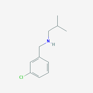 molecular formula C11H16ClN B180990 (3-Chlorobenzyl)isobutylamine CAS No. 893589-64-5