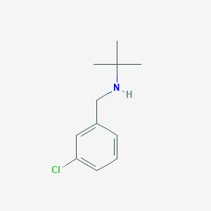 molecular formula C11H16ClN B180991 N-(3-Chlorobenzyl)-2-methyl-2-propanamine CAS No. 893577-81-6