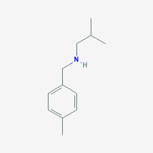 2-methyl-N-[(4-methylphenyl)methyl]propan-1-amine