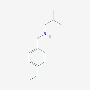 molecular formula C13H21N B181005 (4-Ethylbenzyl)isobutylamine CAS No. 869942-55-2
