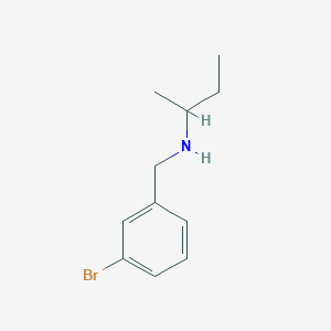 molecular formula C11H16BrN B181008 N-(3-bromobenzyl)butan-2-amine CAS No. 869949-42-8