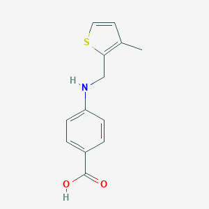 4-{[(3-Methyl-2-thienyl)methyl]amino}benzoic acid
