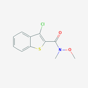 molecular formula C11H10ClNO2S B181016 3-chloro-N-methoxy-N-methyl-1-benzothiophene-2-carboxamide CAS No. 819073-49-9