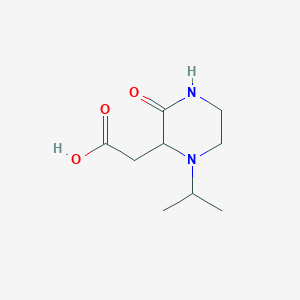 molecular formula C9H16N2O3 B181018 (1-Isopropyl-3-oxo-2-piperazinyl)acetic acid CAS No. 1024618-84-5