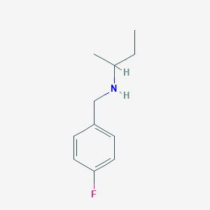molecular formula C11H16FN B181021 N-(4-fluorobenzyl)butan-2-amine CAS No. 343854-19-3