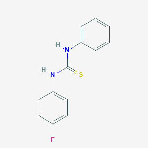 molecular formula C13H11FN2S B181046 1-(4-Fluorophenyl)-3-phenylthiourea CAS No. 370-16-1