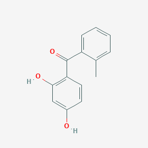 molecular formula C14H12O3 B181054 Methanone, (2,4-dihydroxyphenyl)(2-methylphenyl)- CAS No. 14446-07-2