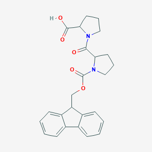 molecular formula C25H26N2O5 B181064 (S)-1-((S)-1-(((9H-fluoren-9-yl)methoxy)carbonyl)pyrrolidine-2-carbonyl)pyrrolidine-2-carboxylic acid CAS No. 144575-00-8