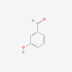 molecular formula C7H6O2 B018108 3-Hydroxybenzaldehyde CAS No. 100-83-4