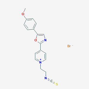 molecular formula C18H16BrN3O2S B181083 1-(2-Isothiocyanatoethyl)-4-[5-(4-methoxyphenyl)-2-oxazolyl]pyridinium bromide CAS No. 155862-91-2