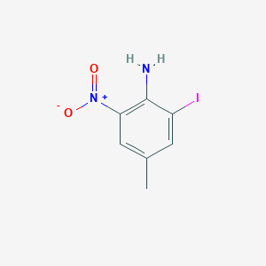molecular formula C7H7IN2O2 B181088 2-Iodo-4-methyl-6-nitroaniline CAS No. 123158-77-0