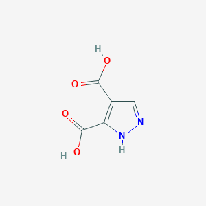 molecular formula C5H4N2O4 B181091 1H-pyrazole-3,4-dicarboxylic acid CAS No. 31962-35-3