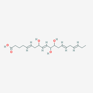 molecular formula C20H32O5 B018111 8,11,12-Trihydroxyeicosa-5,9,14,17-tetraenoic acid CAS No. 103301-70-8