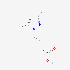 molecular formula C9H14N2O2 B181111 4-(3,5-dimethyl-1H-pyrazol-1-yl)butanoic acid CAS No. 890593-72-3