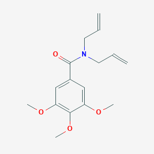 molecular formula C16H21NO4 B181122 Benzamide, N,N-diallyl-3,4,5-trimethoxy- CAS No. 73664-76-3