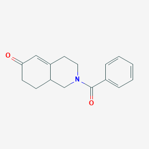 molecular formula C16H17NO2 B181127 2-Benzoyl-1,3,4,7,8,8a-hexahydroisoquinolin-6-one CAS No. 7599-22-6