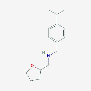 molecular formula C15H23NO B181131 (4-Isopropyl-benzyl)-(tetrahydro-furan-2-YL-methyl)-amine CAS No. 436096-82-1