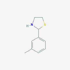 molecular formula C10H13NS B181132 2-(m-Tolyl)thiazolidine CAS No. 75808-94-5