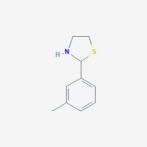 molecular formula C10H13NS B181132 2-(3-Methylphenyl)-1,3-thiazolidine CAS No. 75808-94-5
