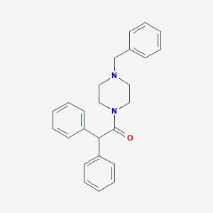 molecular formula C25H26N2O B181136 Piperazine, 1-(diphenylacetyl)-4-(phenylmethyl)- CAS No. 16870-70-5