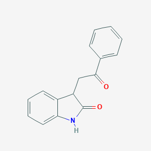 molecular formula C16H13NO2 B181137 3-(2-Oxo-2-phenylethyl)indolin-2-one CAS No. 842-27-3