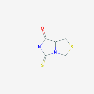 6-Methyl-5-thioxotetrahydro-7H-imidazo[1,5-c][1,3]thiazol-7-one