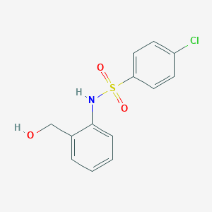molecular formula C13H12ClNO3S B181142 4-chloro-N-[2-(hydroxymethyl)phenyl]benzenesulfonamide CAS No. 353254-99-6