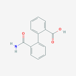 molecular formula C14H11NO3 B181156 2-(2-carbamoylphenyl)benzoic Acid CAS No. 6747-35-9