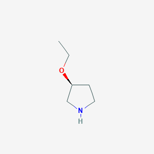 molecular formula C6H13NO B181157 (S)-3-Ethoxypyrrolidine CAS No. 143943-75-3