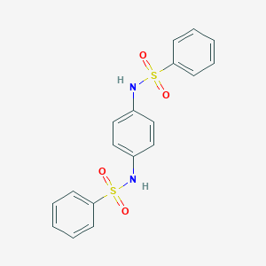 molecular formula C18H16N2O4S2 B181164 N-[4-(benzenesulfonamido)phenyl]benzenesulfonamide CAS No. 16504-19-1