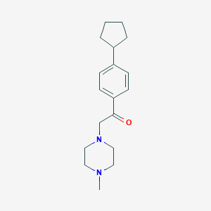 molecular formula C18H26N2O B181173 1-(4-Cyclopentylphenyl)-2-(4-methylpiperazin-1-yl)ethanone CAS No. 19909-06-9