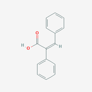 molecular formula C15H12O2 B181175 (Z)-alpha-Phenylcinnamic acid CAS No. 91-47-4