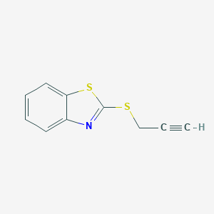 molecular formula C10H7NS2 B181178 2-(Prop-2-yn-1-ylsulfanyl)-1,3-benzothiazole CAS No. 42477-59-8