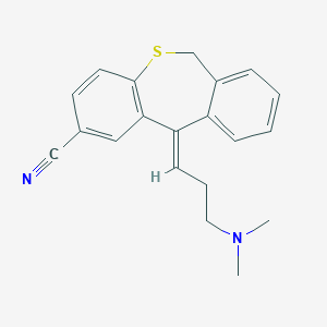 molecular formula C20H20N2S B181184 (11E)-11-[3-(Dimethylamino)propylidene]-6,11-dihydrodibenzo[b,e]thiepine-2-carbonitrile CAS No. 90667-37-1