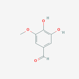 molecular formula C8H8O4 B181199 3,4-二羟基-5-甲氧基苯甲醛 CAS No. 3934-87-0