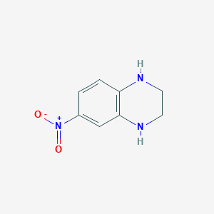 molecular formula C8H9N3O2 B181203 6-Nitro-1,2,3,4-tetrahydroquinoxaline CAS No. 41959-35-7