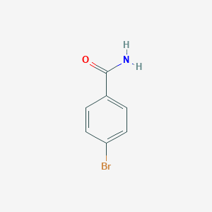 molecular formula C7H6BrNO B181206 4-溴苯甲酰胺 CAS No. 698-67-9