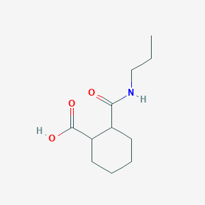 molecular formula C11H19NO3 B181226 2-[(Propylamino)carbonyl]cyclohexanecarboxylic acid CAS No. 545352-96-3