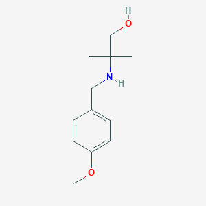 molecular formula C12H19NO2 B181235 1-Propanol, 2-[[(4-methoxyphenyl)methyl]amino]-2-methyl- CAS No. 25452-29-3