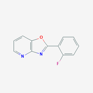 molecular formula C12H7FN2O B181244 2-(2-Fluorophenyl)oxazolo[4,5-b]pyridine CAS No. 52333-49-0