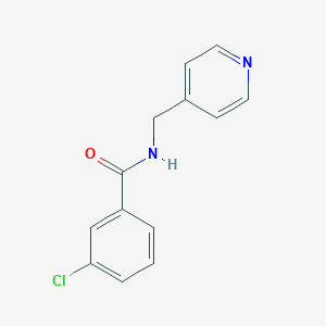 molecular formula C13H11ClN2O B181249 3-chloro-N-(pyridin-4-ylmethyl)benzamide CAS No. 80819-04-1