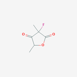 molecular formula C6H7FO3 B018125 3-Fluoro-3,5-dimethyloxolane-2,4-dione CAS No. 108221-61-0