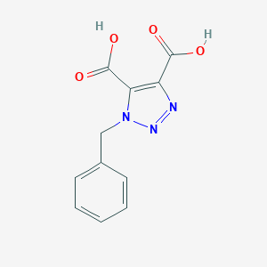 molecular formula C11H9N3O4 B181253 1-Benzyl-1,2,3-triazole-4,5-dicarboxylic acid CAS No. 73953-89-6