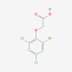 molecular formula C8H5BrCl2O3 B181255 2-(2-Bromo-4,6-dichlorophenoxy)acetic acid CAS No. 103951-16-2