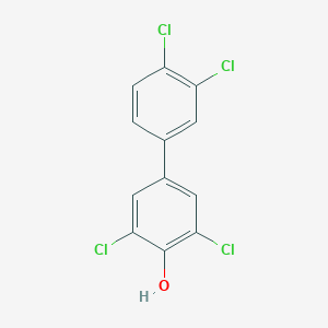 molecular formula C12H6Cl4O B181263 3,3',4',5-Tetrachlorobiphenyl-4-OL CAS No. 111810-41-4