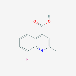 molecular formula C11H8FNO2 B181269 8-Fluoro-2-methylquinoline-4-carboxylic acid CAS No. 288151-68-8