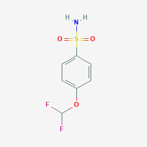 molecular formula C7H7F2NO3S B181282 4-(Difluoromethoxy)benzenesulfonamide CAS No. 874781-09-6