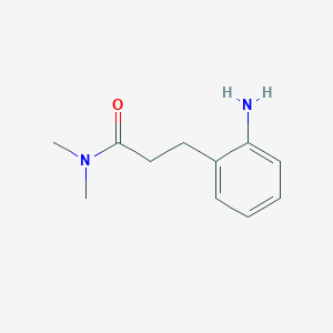 molecular formula C11H16N2O B181285 3-(2-aminophenyl)-N,N-dimethylpropanamide CAS No. 1018506-33-6