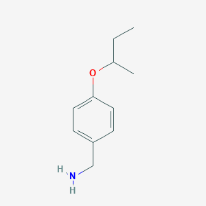 B181288 (4-(sec-Butoxy)phenyl)methanamine CAS No. 37806-45-4