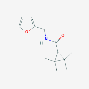 molecular formula C13H19NO2 B181294 N-(furan-2-ylmethyl)-2,2,3,3-tetramethylcyclopropane-1-carboxamide CAS No. 6371-22-8